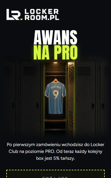 Mail o awansie na rangę PRO
