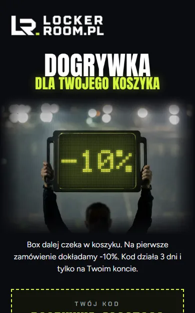 Mail z kodem na porzuconą kasę